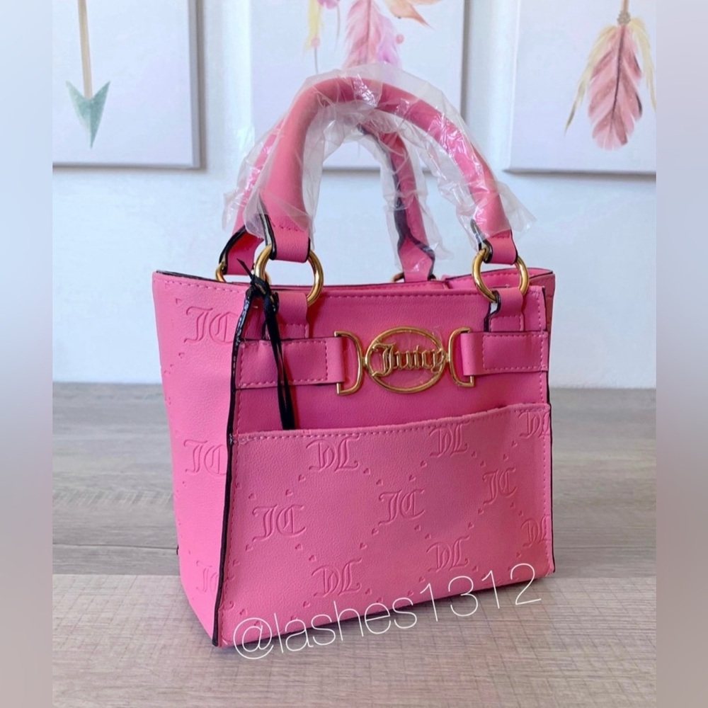 JUICY COUTURE Bag Medallion Mini Crossbody Tote - Pink - Picture 3 of 8